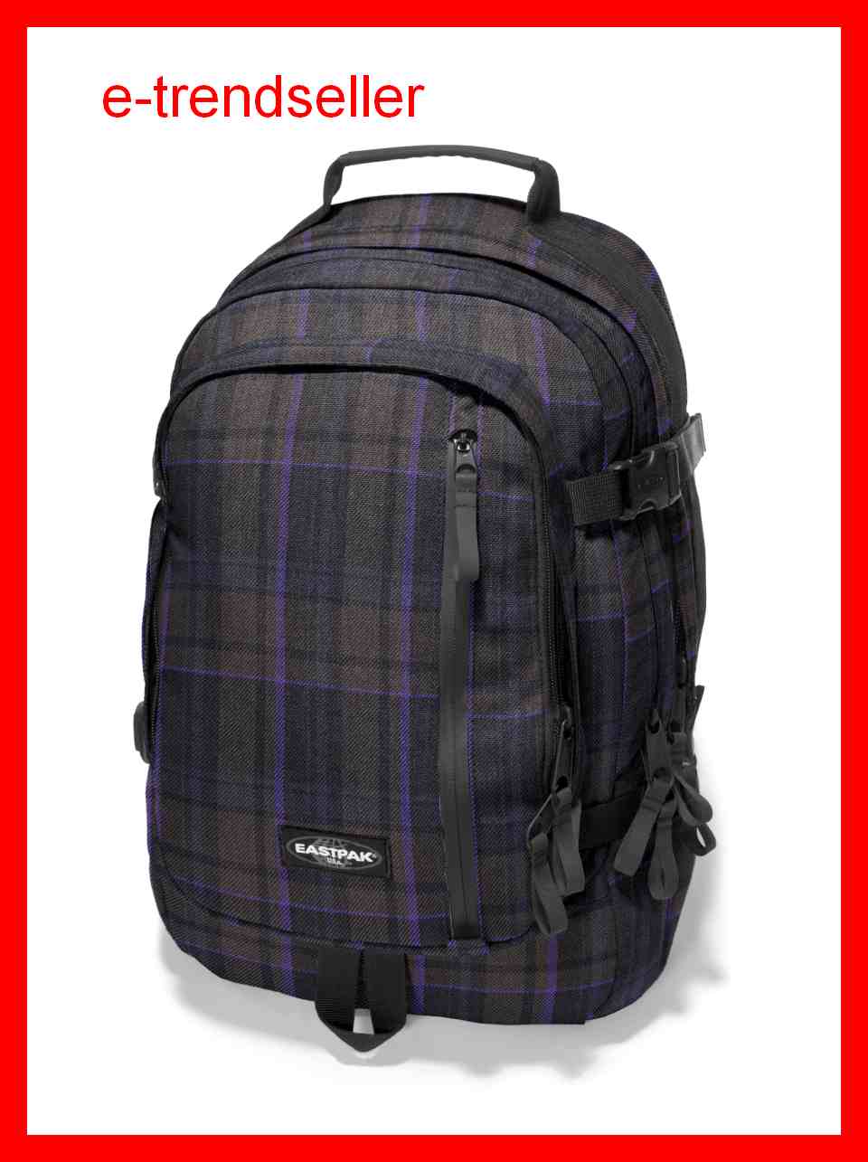 EASTPAK RUCKSACK VOLKER PURPLE PLAID EK207_54D SCHULRUCKSACK NEU eBay